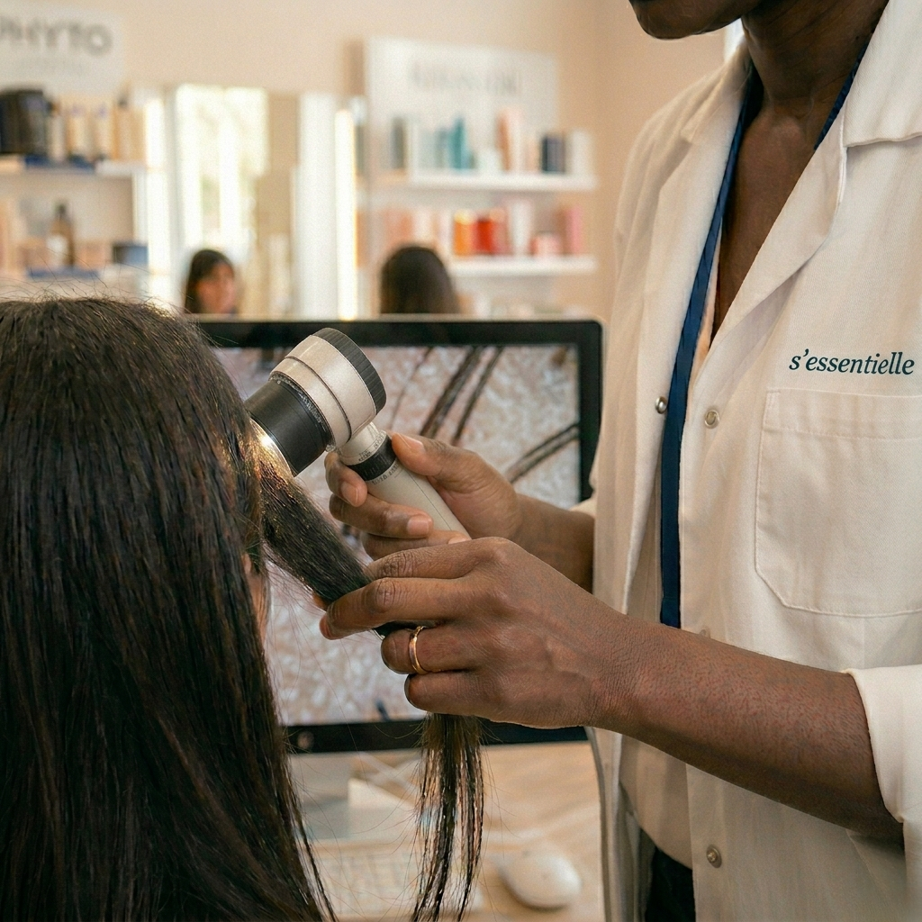 Diagnostic trichologique professionnel